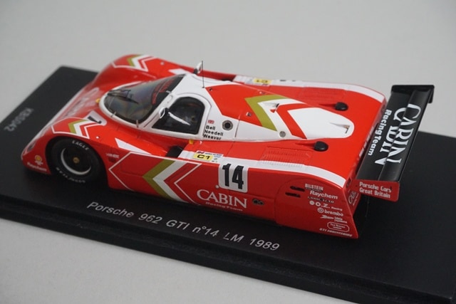 1:43 SPARK KBS042 Porsche 962 GTI LM Le Mans 1989 #14 CABIN