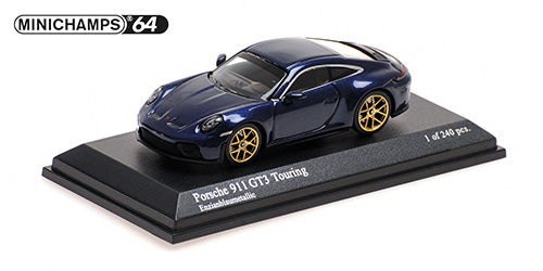 [ Back-order ] MINICHAMPS 640064235 1:64 Porsche 911 GT3 Touring 2025 Blue M model car