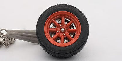 [ Back-order ] AUTOart 41569 1:18 8 spoke wheel key chain red 10cm