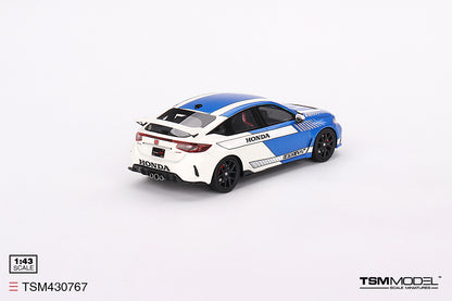 [ Back-order ] TSM TSM430767 1:43 Honda Civic Type R 2023 #3 Pace Car Blue model car