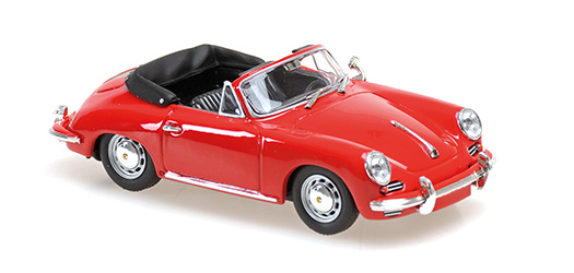 [ Back-order ] MINICHAMPS 940062331 1:43 Porsche 356 C Cabriolet 1965 Red model car