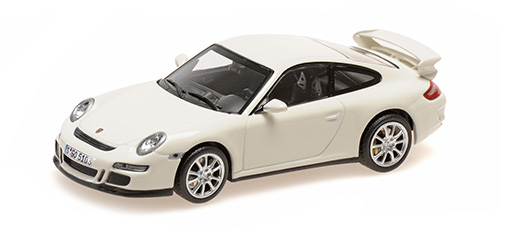 [ Back-order ] MINICHAMPS 400065402 1:43 Porsche 911 GT3 2006 White Sports Auto model car