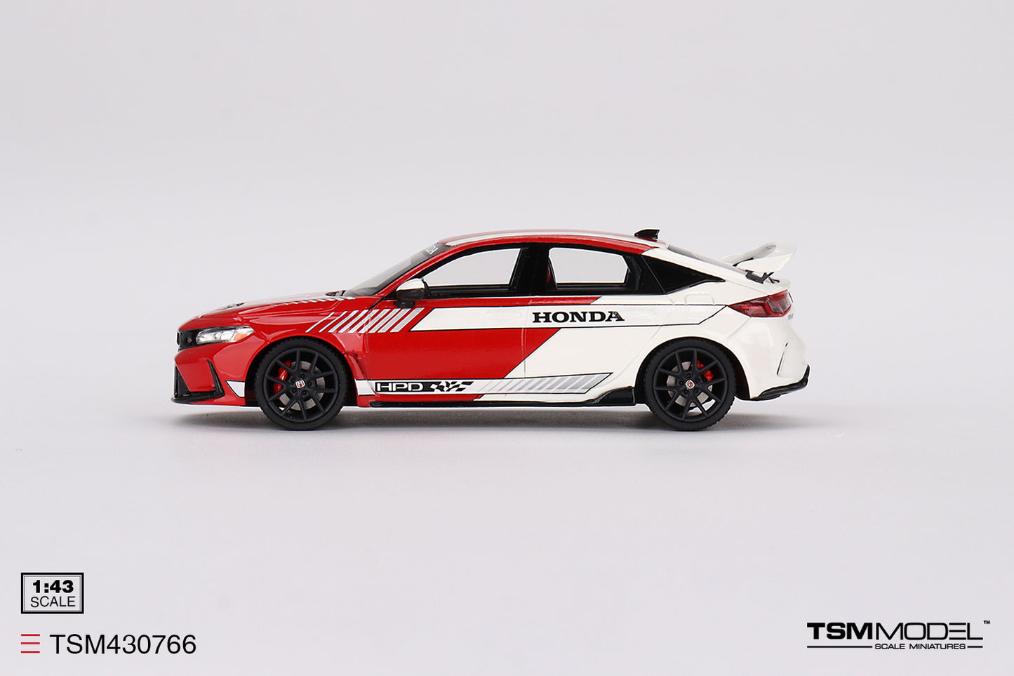 [ Back-order ] TSM TSM430766 1:43 Honda Civic Type R 2023 #1 Pace Car Red model car