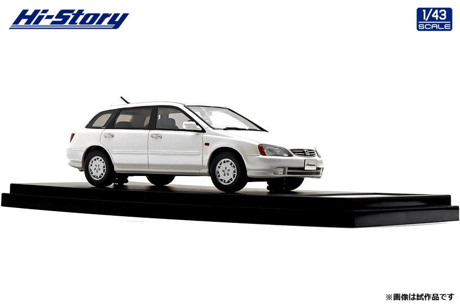 [ Back-order ] Hi-Story HS484WH 1:43 Honda Avancier V 1999 Premium White Pearl Resin model car
