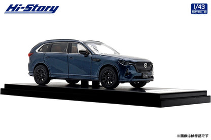 [ Back-order ] Hi-Story HS494DB 1:43 Mazda CX-80 2024 Deep Crystal Blue Mica Diecast model car
