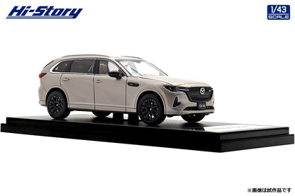 [ Back-order ] Hi-Story HS494QZ 1:43 Mazda CX-80 2024 Platinum Quartz Metallic Diecast model car