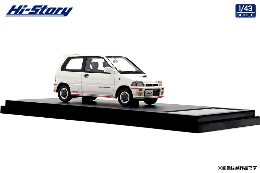 [ Back-order ] Hi-Story HS495WH 1:43 MITSUBISHI MINICA DANGAN ZZ 1990 Sophia White Resin model car
