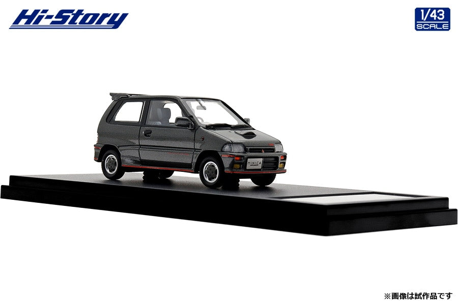 [ Back-order ] Hi-Story HS495GY 1:43 MITSUBISHI MINICA DANGAN ZZ 1990 Chateau Silver Resin model car