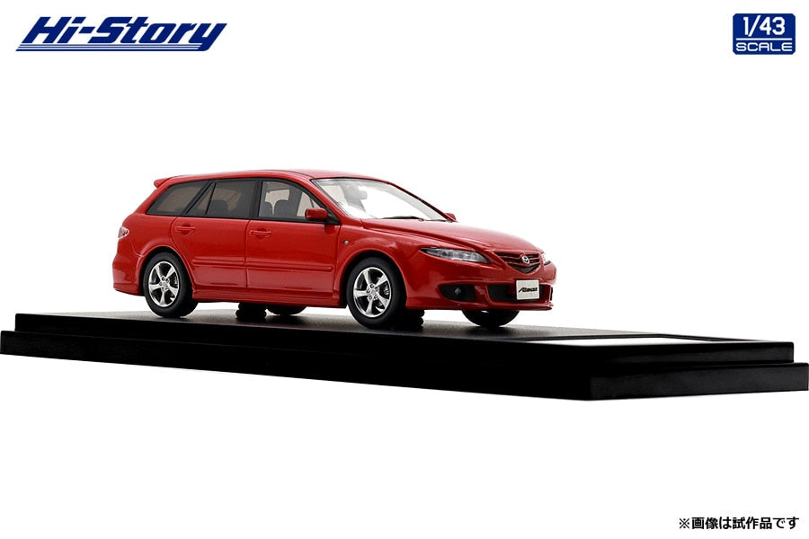 [ Back-order ] Hi-Story HS490RE 1:43 MAZDA ATENZA Sports Wagon 23S 2004 Velocity Red Mica Resin model car