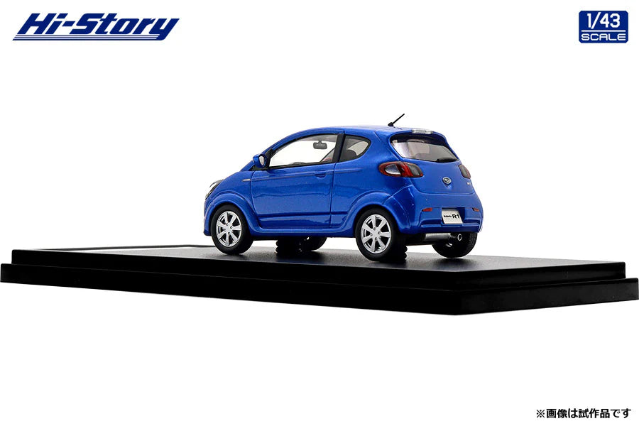 [ Back-order ] Hi-Story HS511BL 1:43 SUBARU R1 S 2005 Customized Color Metallic Blue resin model car