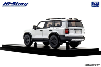 [ Back-order ] Hi-Story HS500WH 1:43 Toyota LANDCRUISER 250 ZX 2024 Platinum White Pearl Mica resin model car