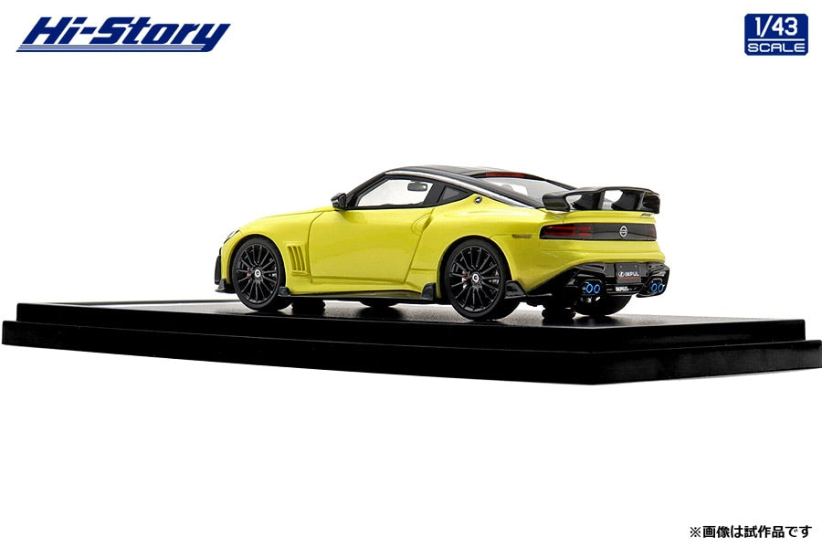 [ Back-order ] Hi-Story HS509YE 1:43 IMPUL Z 2024 Ikazuchi Yellow Super Black Two-Tone resin model car