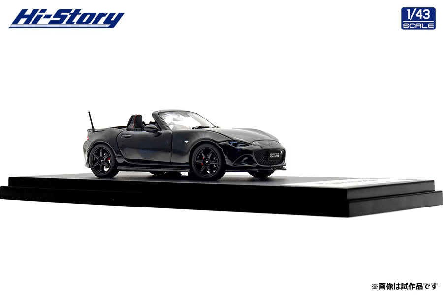 [ Back-order ] Hi-Story HS562BK 1:43 MAZDA SPIRIT RACING ROADSTER 2025 Jet Black Mica Diecast model car