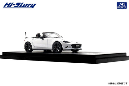 [ Back-order ] Hi-Story HS562WH 1:43 MAZDA SPIRIT RACING ROADSTER 2025 Snowflake White Pearl Mica Diecast model car