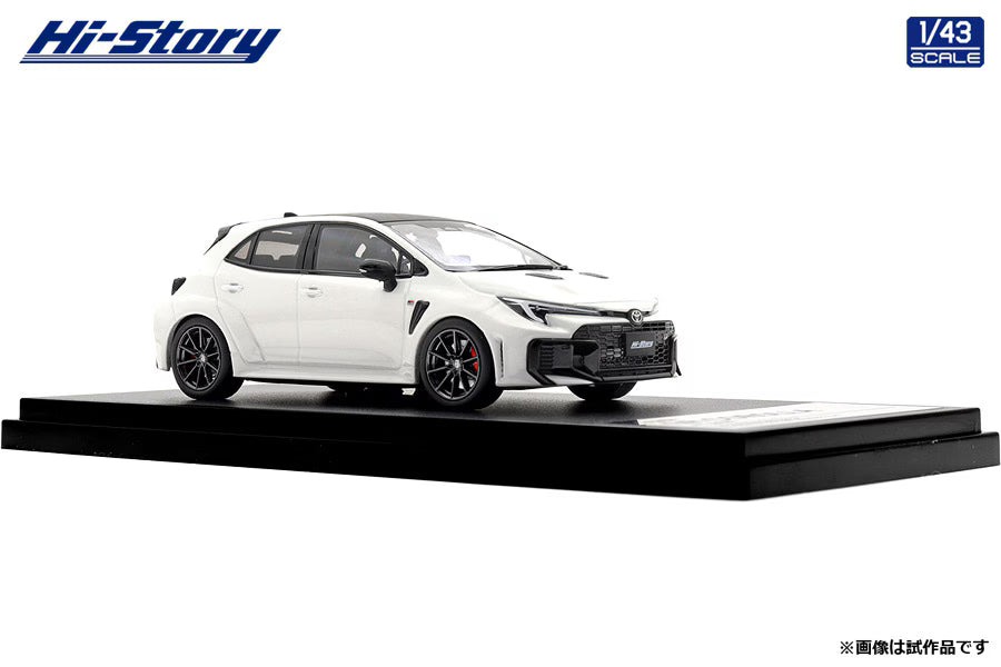 [ Back-order ] Hi-Story HS573WH 1:43 Toyota GR COROLLA RZ 2025 Super White II Diecast model car