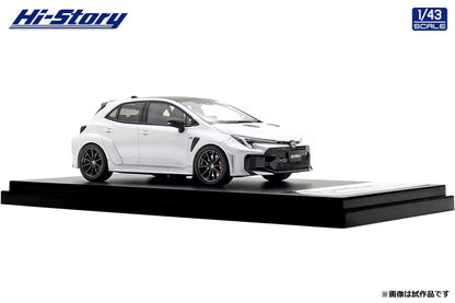 [ Back-order ] Hi-Story HS573WP 1:43 Toyota GR COROLLA RZ 2025 Platinum White Pearl Mica Diecast model car