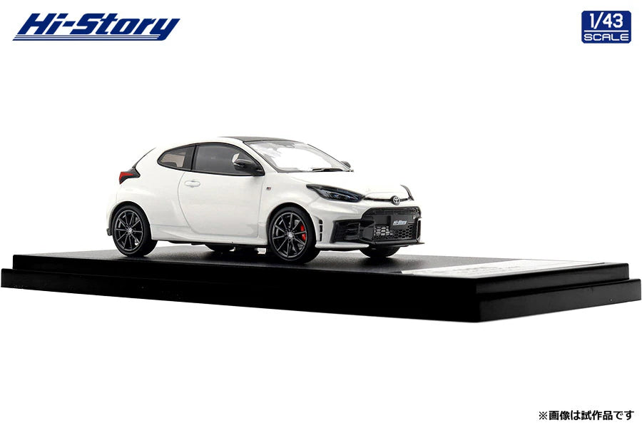 [ Back-order ] Hi-Story HS574WH 1:43 Toyota GR YARIS RZ High performance 2025 Super White II Diecast model car