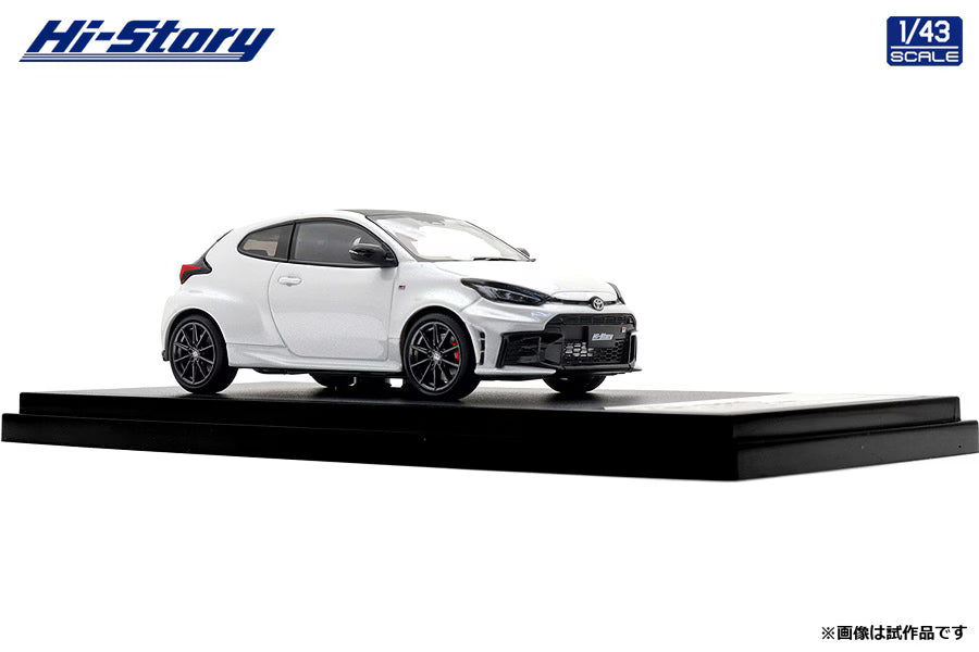 [ Back-order ] Hi-Story HS574WP 1:43 Toyota GR YARIS RZ High performance 2025 Platinum White Pearl Mica Diecast model car