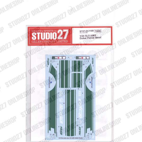 [ Back-order ] STUDIO27 DC1180 1:24 SLS AMG Dubai Police for FUJIMI 123929 [Original Decals]