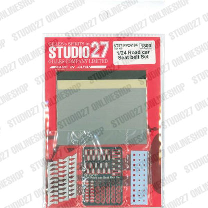 [ Back-order ] STUDIO27 FP24194 1:24 Road car Seat belt Set (For general vehicles) Universal Detail Up Parts