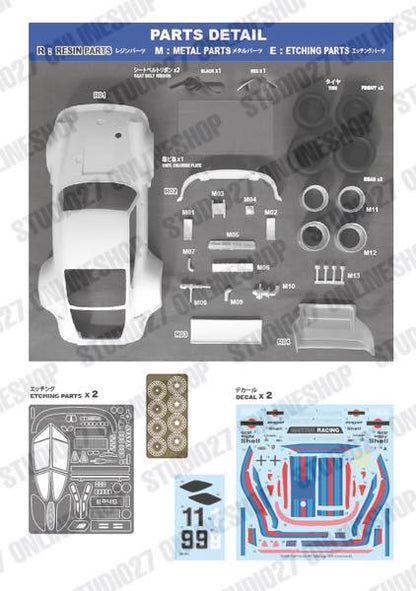 [ Back-order ] STUDIO27 TK2476 1:24 935 Vallelunga 1976 conversion kit for TAMIYA [Conversion Kit]