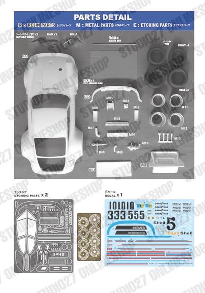 [ Back-order ] STUDIO27 TK2477 1:24 935 K1 Silverstone 1976 conversion kit for TAMIYA [Conversion Kit]