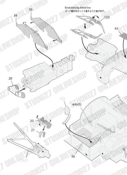 [ Back-order ] STUDIO27 FP24251 1:24 C9 Upgrade PARTS for TAMIYA【Detail Up Parts】