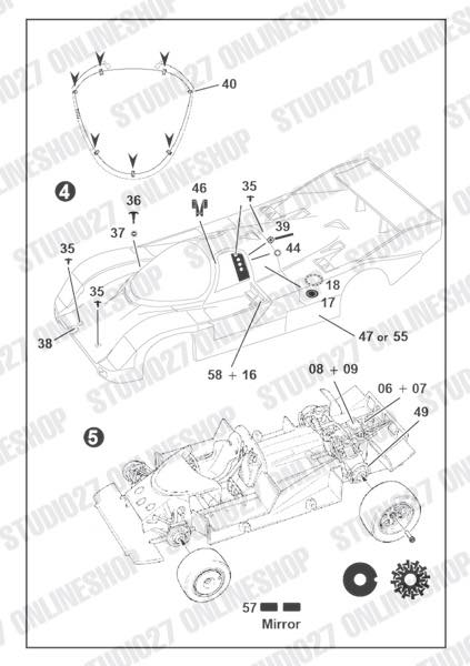 [ Back-order ] STUDIO27 FP24259 1:24 962C Upgrade Parts forTAMIYA1:24 962C Detail Up Parts