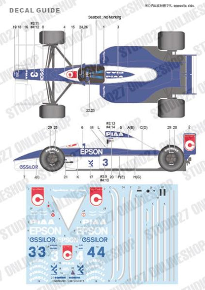 [ Back-order ] STUDIO27 TK2096 1:20 019 Monaco/JAPAN forTAMIYA20032 Conversin Kit