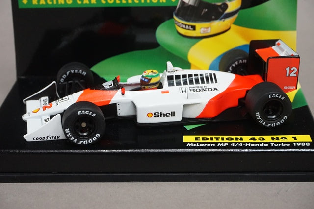 1:43 MINICHAMPS McLaren Honda MP4/4 Turbo A.Senna 1988 #12 ASC No.1