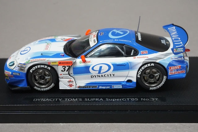 1:43 EBBRO 43698 Toyota SUPER GT 2005 Dynacity TOM'S Supra 2005 #37