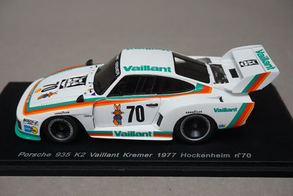 1:43 SPARK KBS052 Porsche 935 K2 Vaillant Kremer Hockenheim 1977 #70