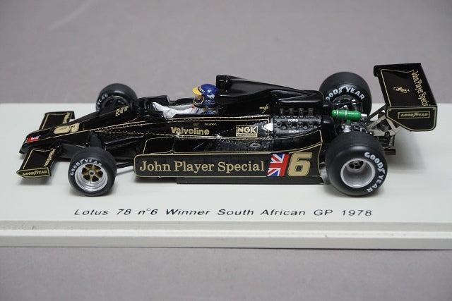 1:43 Spark LOT-SPK-78ZAF Lotus 78 South African GP 1978 R.Peterson #6 JPS