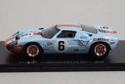 1:43 SPARK 43LM69 Ford GT40 Le Mans 24h Winner 1969 #6 Gulf