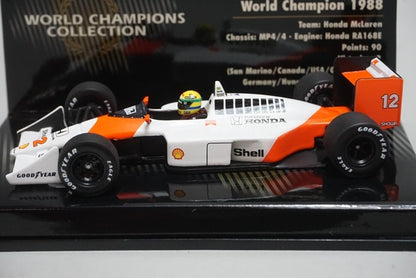 1:43 MINICHAMPS 436880012 McLaren Honda MP4/4 A.Senna 1988 #12