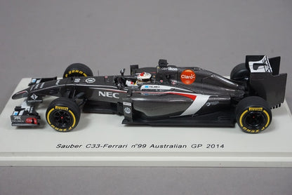 1:43 SPARK S3076 Sauber C33-Ferrari Australian GP 2014 #99 A.Sutil