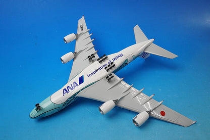 1:200 A380-800 ANA FLYING HONU Kai Green JA382A NH20144 ANA airplane model