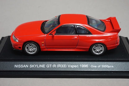 1:43 EBBRO 43585 Nissan Skyline GT-R R33 V Spec 1996 Red model car