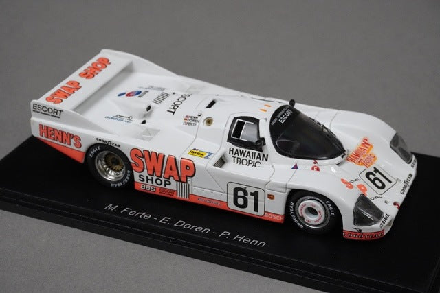 1:43 SPARK S1910 Porsche 962 Le Mans 1984 #61 model car