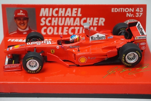 1:43 MINICHAMPS 510984303 Ferrari F300 1998 #3 M. Schumacher MSC No.37 model car