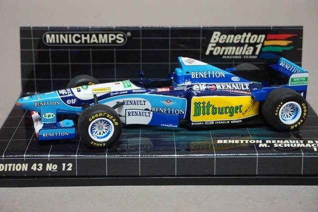 1:43 MINICHAMPS 400950001 Benetton Renault B195 1995 #1 M. Schumacher model car