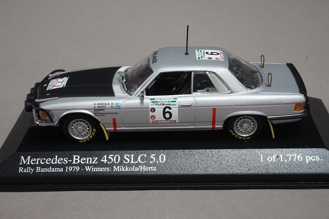 1:43 MINICHAMPS 430793996 Mercedes Benz 450 SLC 5.0 Bandama Rally Winner 1979 #6