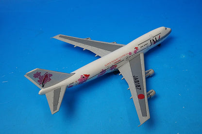 1:400 B747-346(SR) JAL Super Resort Express Okinawa  Resortcha Pink JA8187 J-008 Jet AIR airplane model