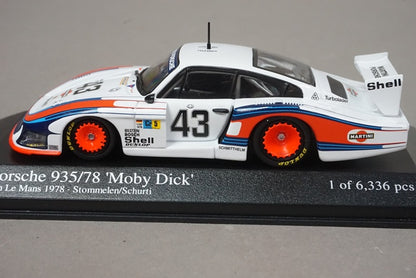 1:43 MINICHAMPS 430786743 Porsche 935/78 Moby Dick Le Mans 24h 1978 #43 Stommelen/Schurti model car