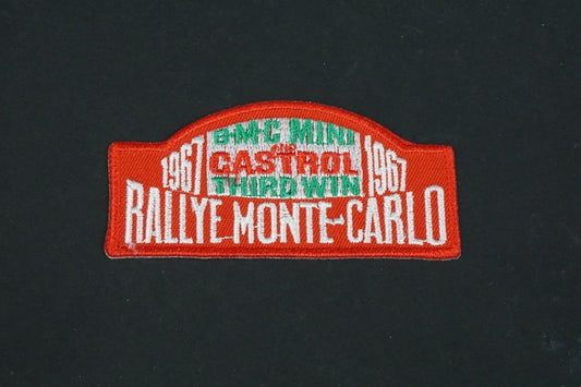 Patch CASTROL Rallye Monte Carlo without hook and loop