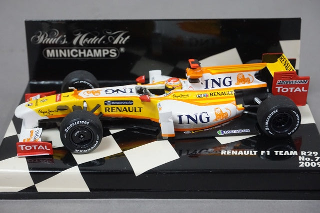 1:43 MINICHAMPS 400090007 Renault F1 Team R29 F.Alonso 2009 #7 ING