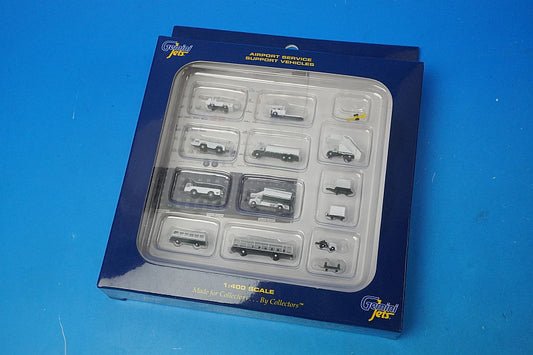 1:400 AIRPORT SERVICE 14 Piece Ground Accessory Set Diorama GJARPTSETA Gemini