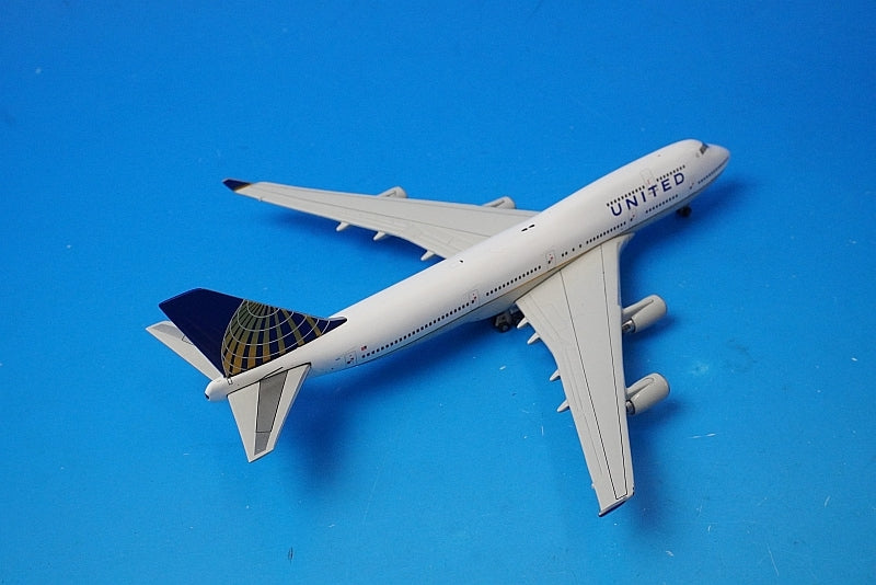 1:400 B747-400 United N128UA GJUAL1146 Gemini airplane model