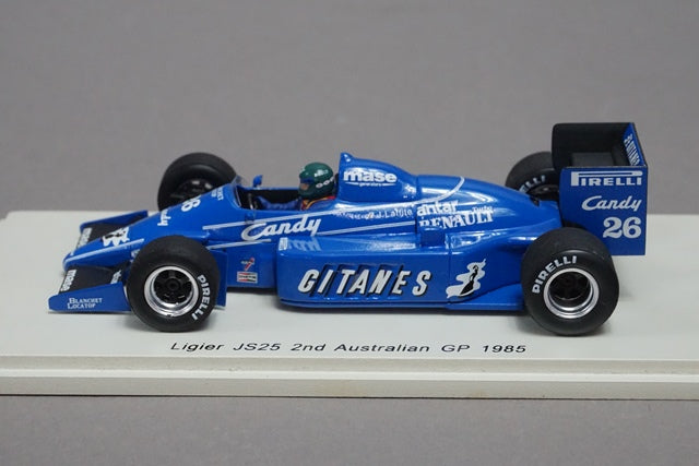 1:43 SPARK S3973 Ligier JS25 Australian GP 1985 #26 Jacques Laffite