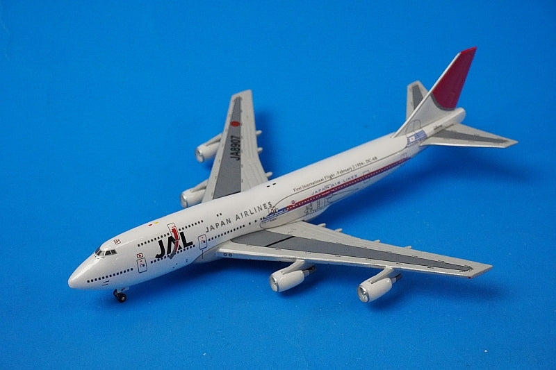 1:500 B747-446D JAL 50th Anniversary of International Flights JA8907 NET Models airplane model